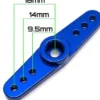 SQUADRETTA ALLUMINIO DOPPIO BRACCIO 25 DENTI - BLU