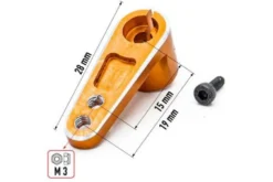 SQUADRETTA SERVOCOMANDO IN ALLUMINIO 25T ARANCIO - HTR-1930026-OR