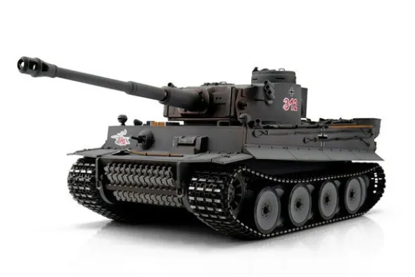 TIGER 1 EARLY VERSION - PALLINI 1:16 CINGOLI IN METALLO - GRIGIO