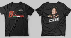 T-SHIRT NERA D.P MODELLISMO PERSONALIZZATA - TAGLIA M