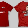 T-SHIRT ROSSA D.P MODELLISMO PERSONALIZZATA - TAGLIA L