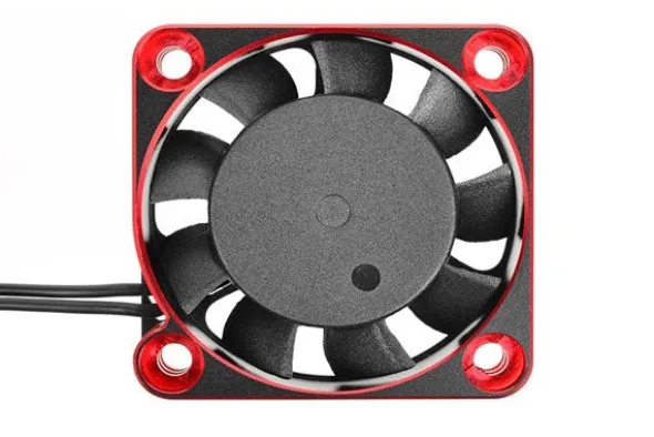 VENTOLA RAFFREDDAMENTO IN ALLUMINIO 40MM BLACK/RED
