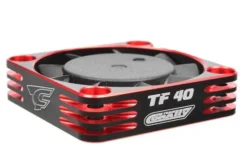VENTOLA RAFFREDDAMENTO IN ALLUMINIO 40MM BLACK/RED