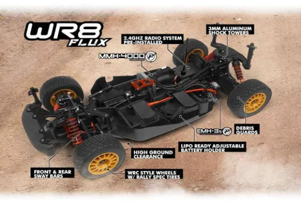 WR8 FLUX SUBARU IMPRESA WRC 2001 - RTR RALLY 1:8