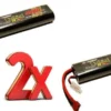 2x BASHING BATTERIA LIPO 2S 7,4V 4000MAH 50C [DEANS]
